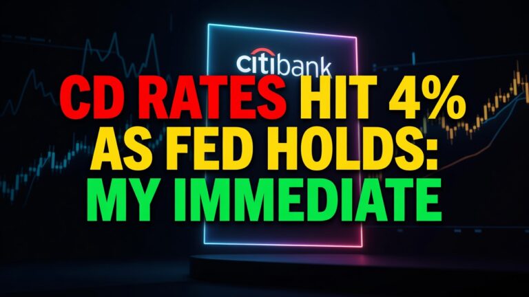 CD Rates Hit 4% as Fed Holds: My Immediate Read for Traders, July 29, 2026