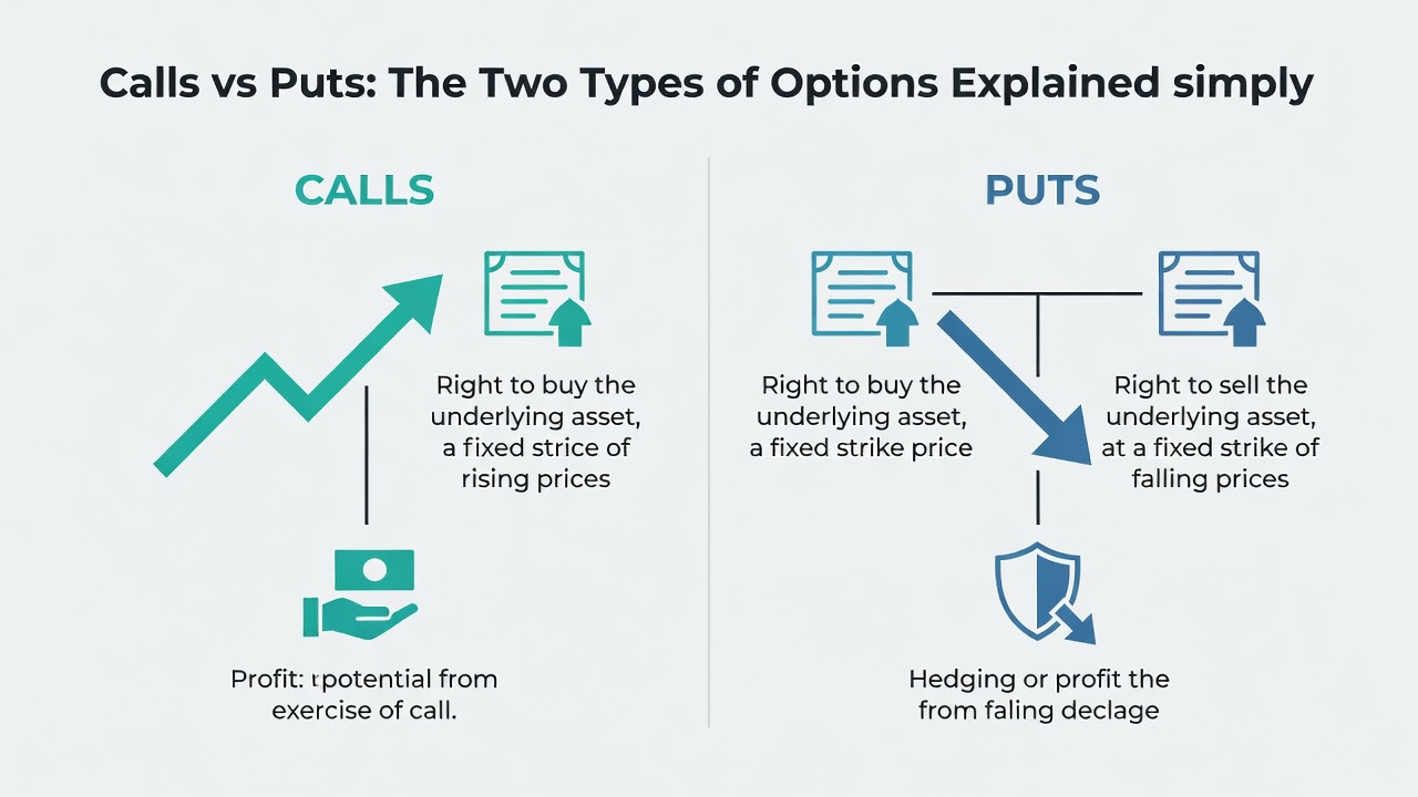 Calls vs Puts: The Two Types of Options Explained simply