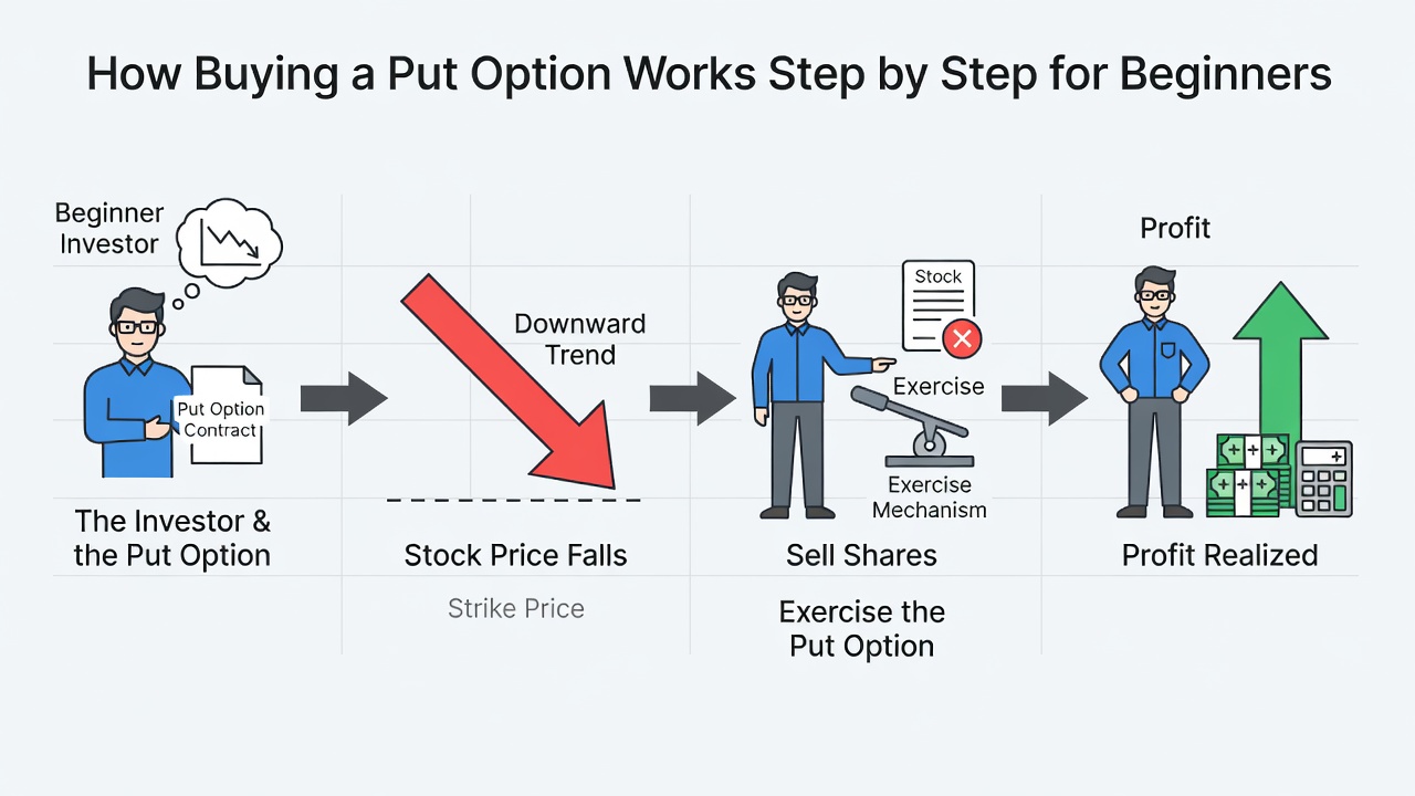 How Buying a Put Option Works Step by Step for Beginners