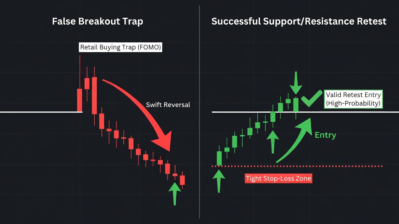 Stop Chasing Breakouts — Wait for the Retest Instead