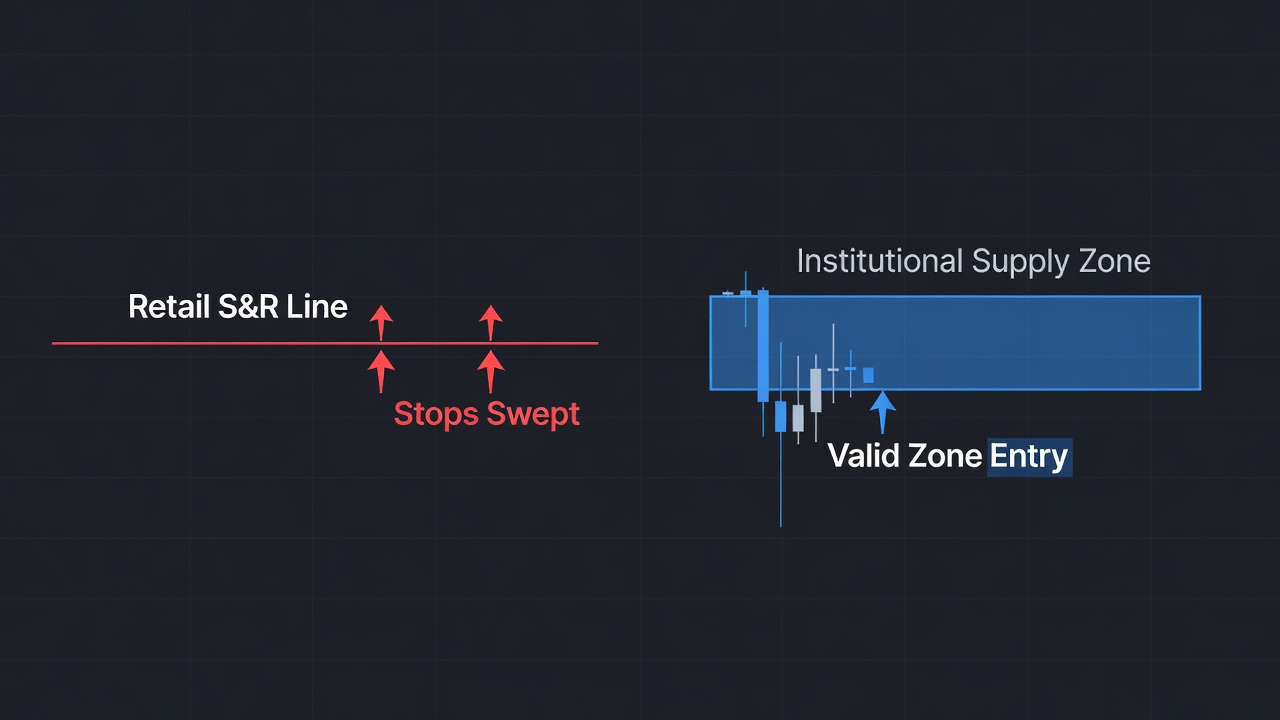 Stop Drawing Single Lines: The Real Way to Find Support and Resistance