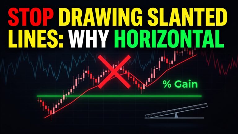 Stop Drawing Slanted Lines: Why Horizontal Levels Beat Trendlines Every Time