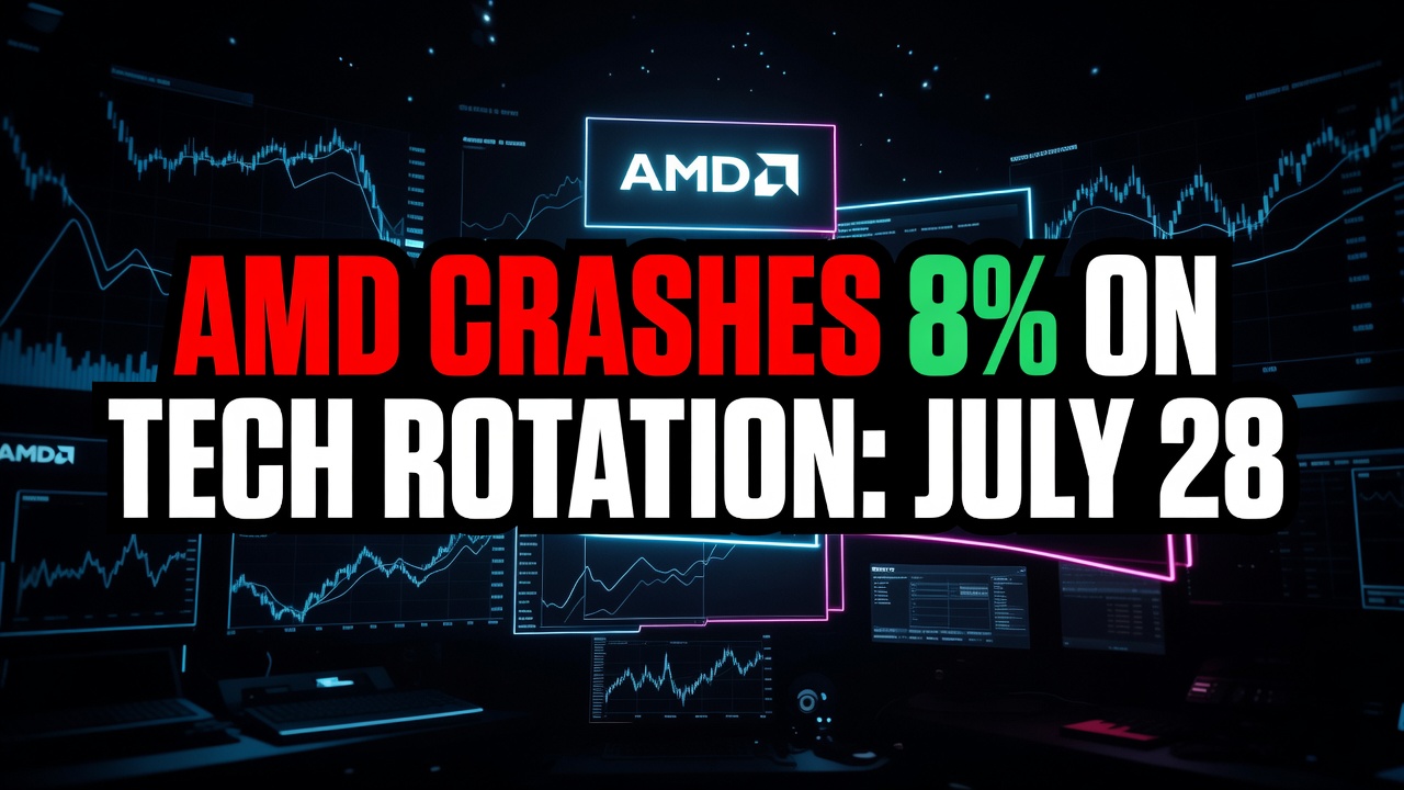 AMD Crashes 8% on Tech Rotation: July 28, 2026 Alert