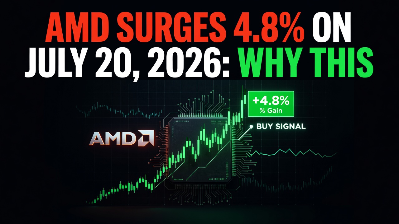 AMD SURGES 4.8% on July 20, 2026: Why This Breakout Is a Buy Signal