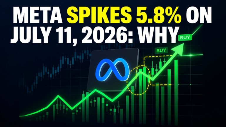 META Spikes 5.8% on July 11, 2026: Why the Tech Giant Is Ripping Right Now