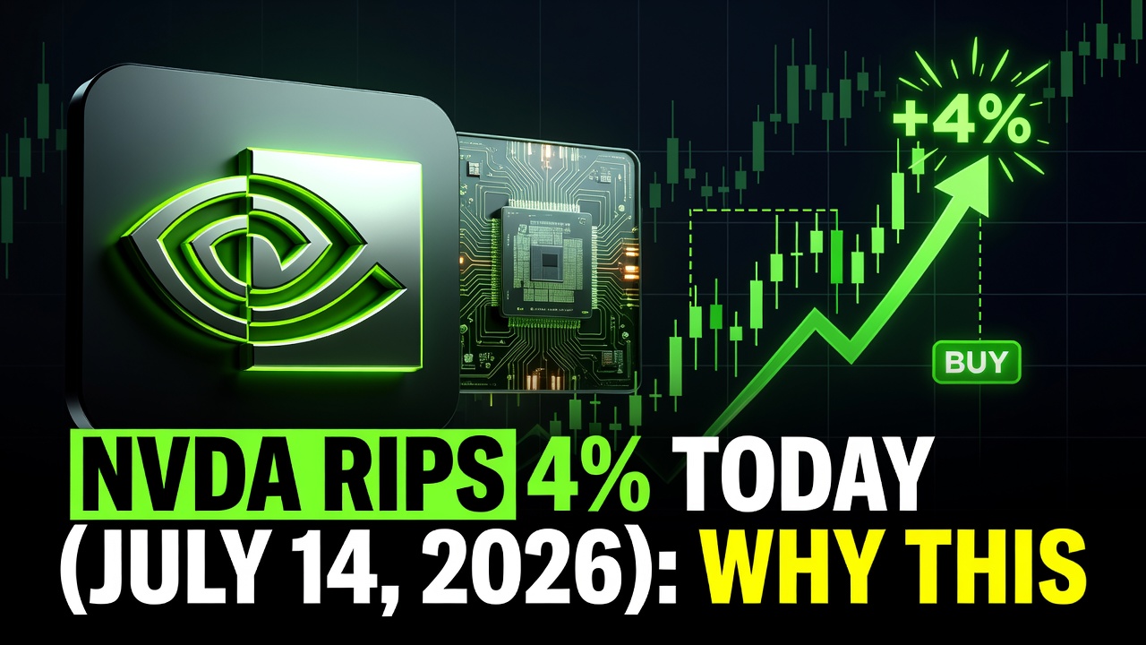 NVDA Rips 4% Today (July 14, 2026): Why This Surge Changes the Game