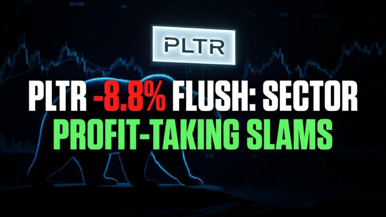 PLTR -8.8% Flush: Sector Profit-Taking Slams Palantir (July 28, 2026)