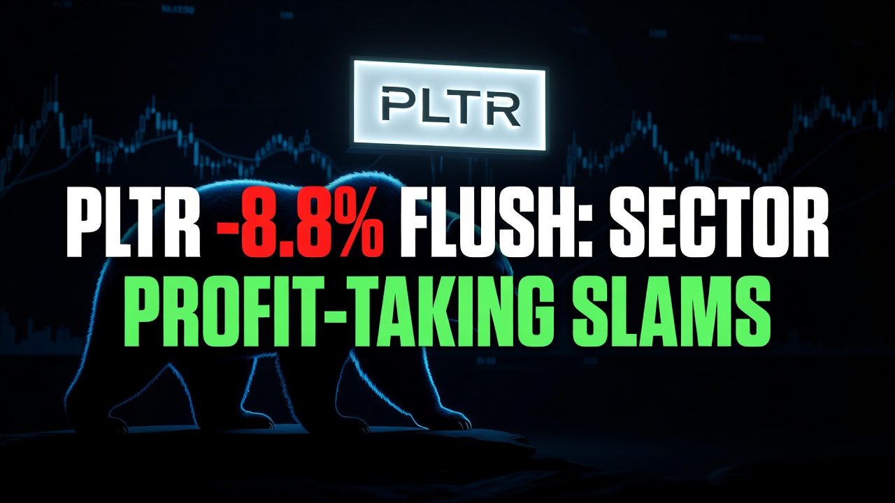 PLTR -8.8% Flush: Sector Profit-Taking Slams Palantir (July 28, 2026)