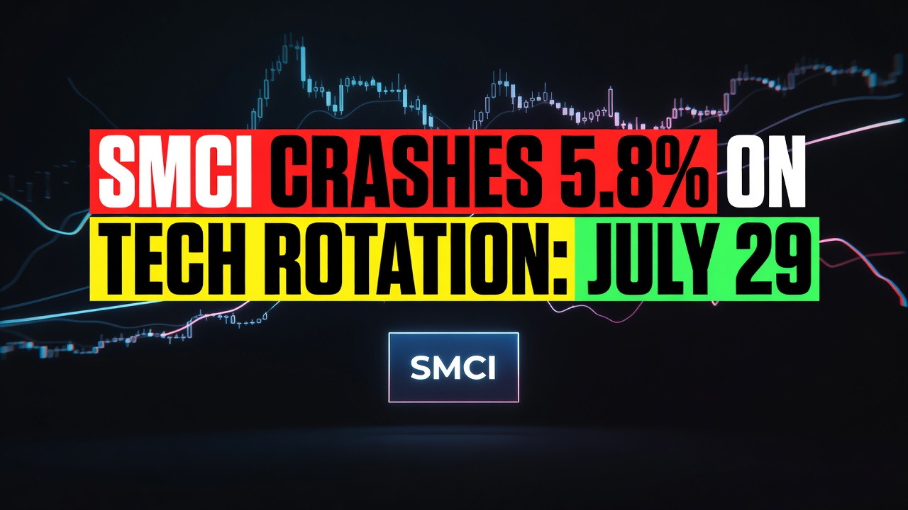 SMCI Crashes 5.8% on Tech Rotation: July 29, 2026 Alert