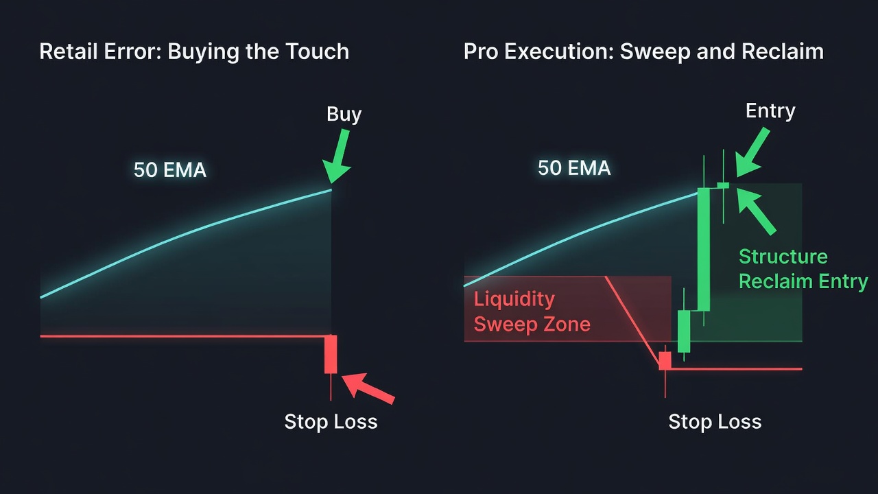 How to Trade the 50 EMA Dynamic Support (Stop Buying the Touch)