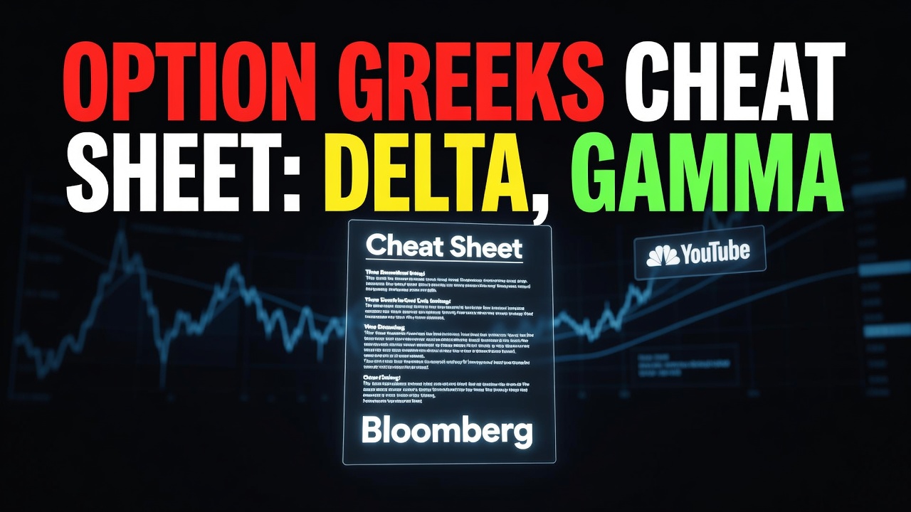 Option Greeks Cheat Sheet: Delta, Gamma, Theta, Vega Explained