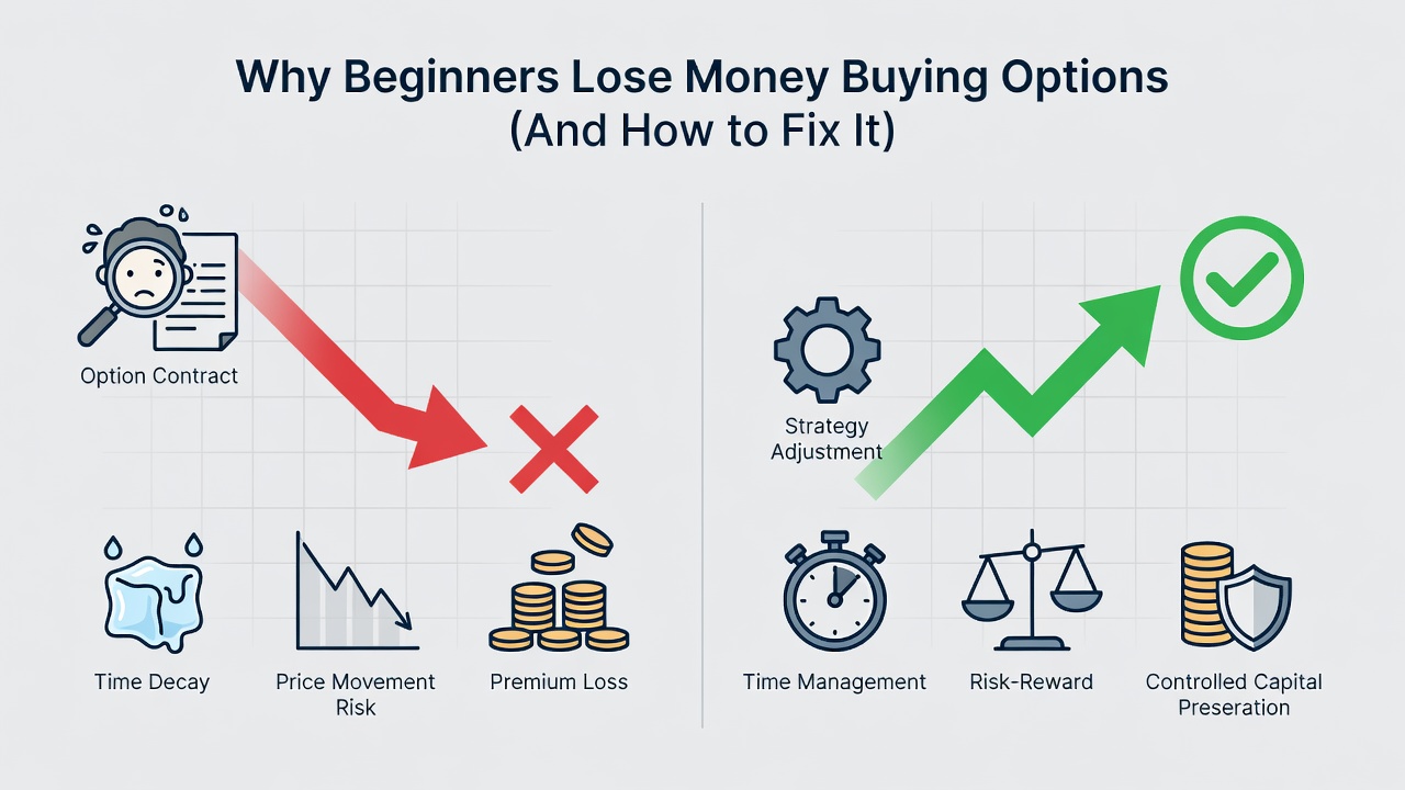 Why Beginners Lose Money Buying Options (And How to Fix It)
