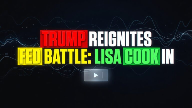 Trump Reignites Fed Battle: Lisa Cook in the Crosshairs — August 7, 2026