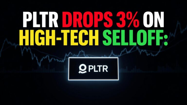 PLTR Drops 3% on High-Tech Selloff: August 6, 2026