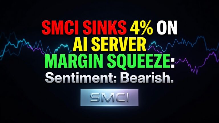 SMCI Sinks 4% on AI Server Margin Squeeze: August 24, 2026