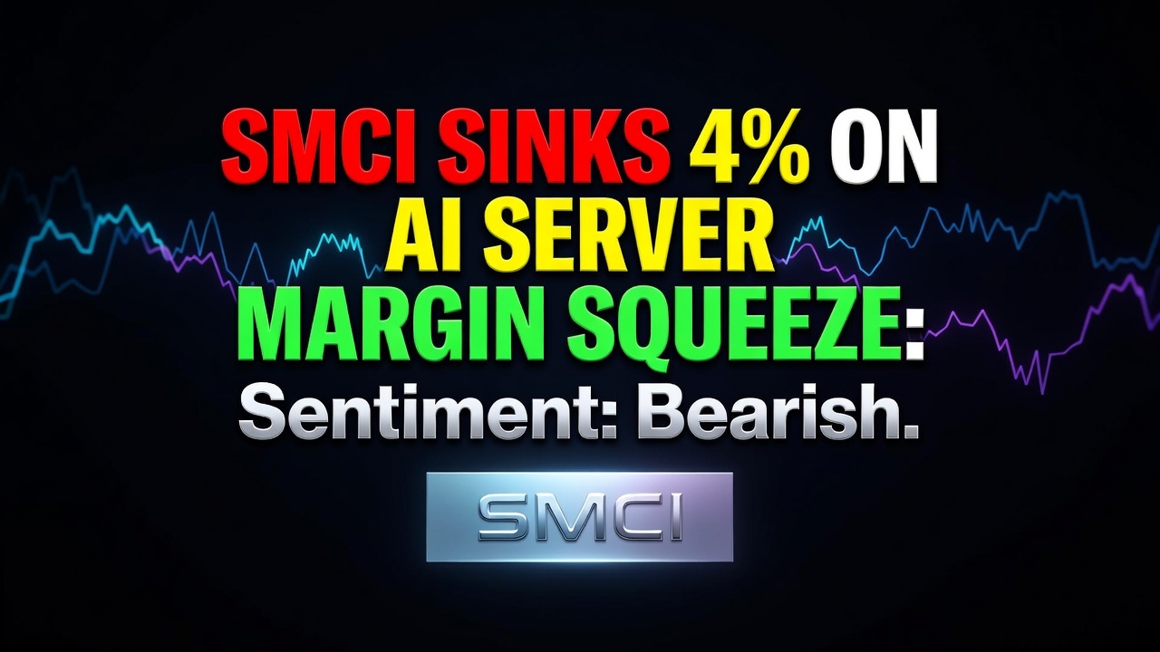 SMCI Sinks 4% on AI Server Margin Squeeze: August 24, 2026
