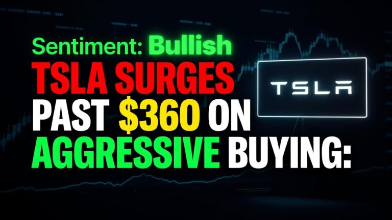 TSLA Surges Past $360 on Aggressive Buying: August 31, 2026