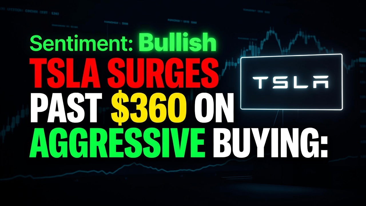 TSLA Surges Past $360 on Aggressive Buying: August 31, 2026