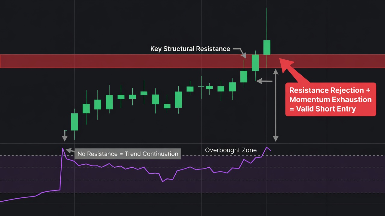 Why RSI Overbought Signals Only Matter Near Real Resistance