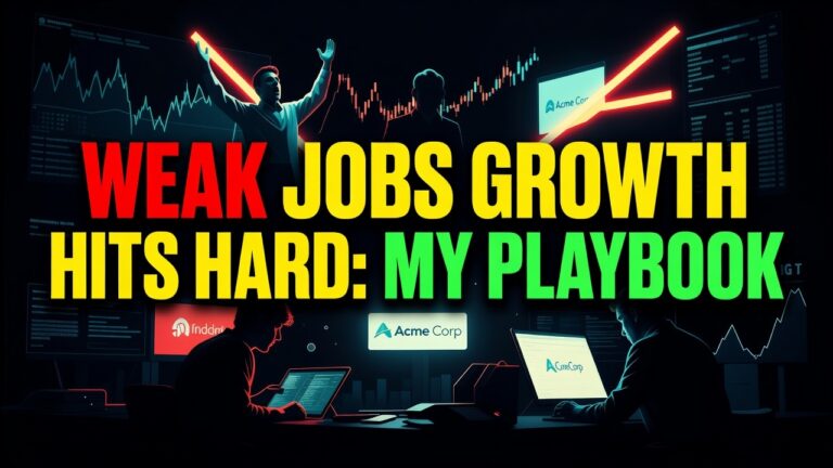 Weak Jobs Growth Hits Hard: My Playbook. September 2, 2026