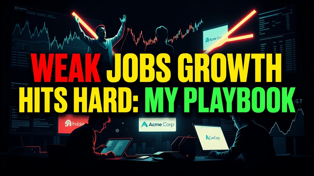 Weak Jobs Growth Hits Hard: My Playbook. September 2, 2026