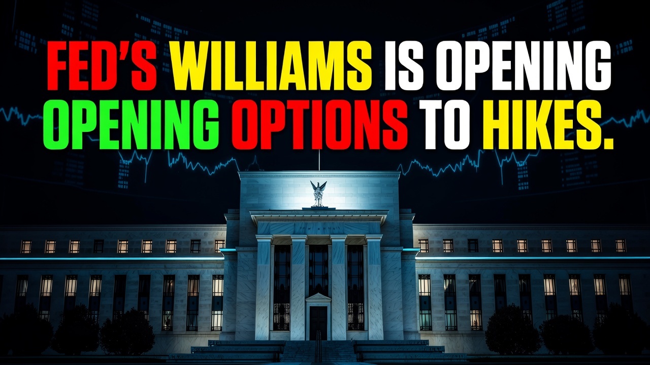 Fed's Williams Is Opening Options To Hikes. That's A Bad Trade. September 2, 2026