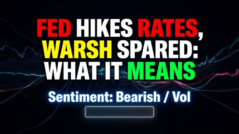 Fed Hikes Rates, Warsh Spared: What It Means for Traders RIGHT NOW September 17, 2026