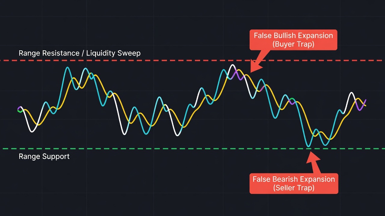 Why EMA Ribbons Lie to You in Ranging Markets