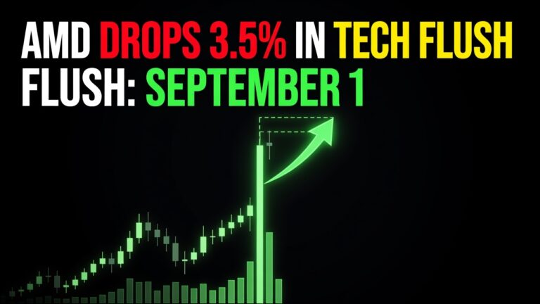 AMD Drops 3.5% in Tech Flush: September 1, 2026 Alert