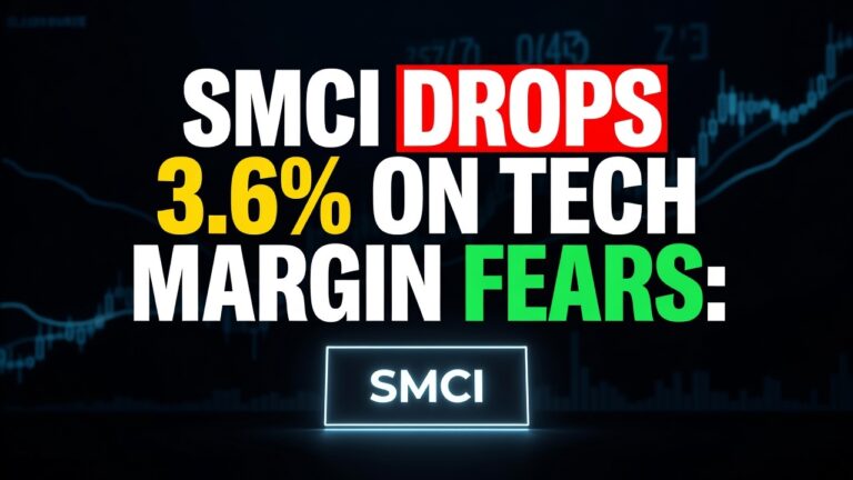 SMCI Drops 3.6% on Tech Margin Fears: Sept 1, 2026