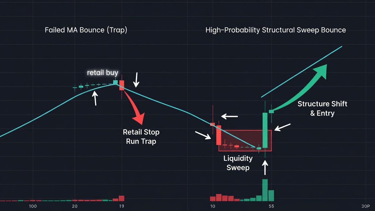 Why Moving Average Bounces Are Traps (And How to Trade Them Right)