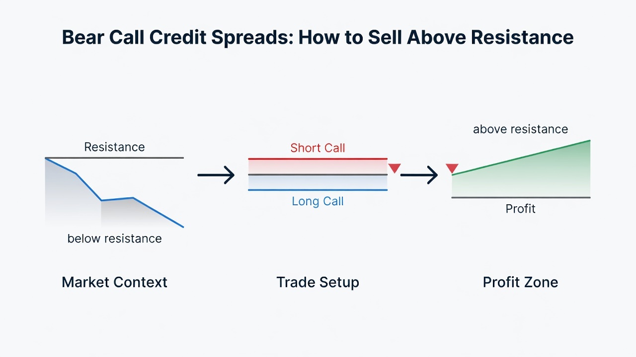 Bear Call Credit Spreads: How to Sell Above Resistance